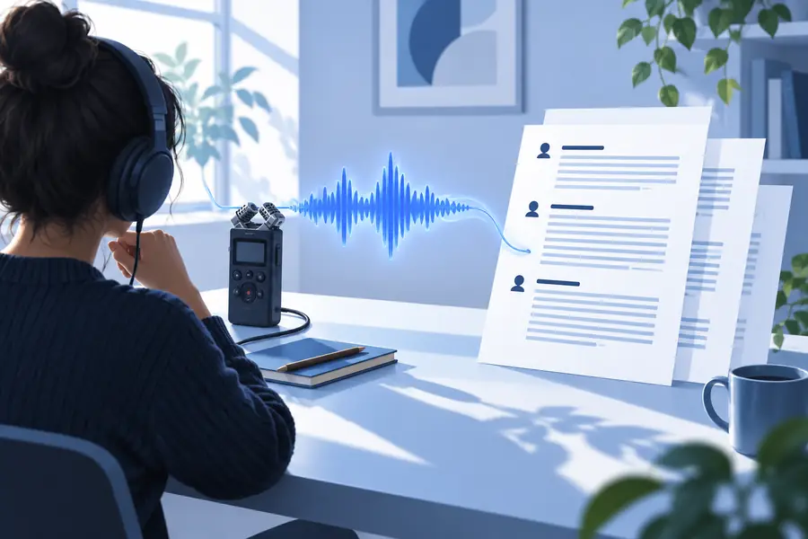 Illustration zu einem Beispiel für eine MP3-Transkription